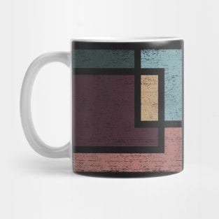 Abstract Geometry with Earth Tones Mug